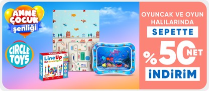 Circle Toys Oyuncak ve Oyun Halılarında Sepette Net %50 İndirim!