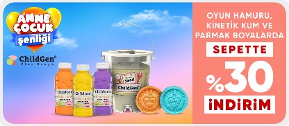 ChildGen Play Dough Oyun Hamuru, Kinetik Kum ve Parmak Boyalarda Sepette %30 İndirim