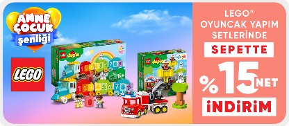 LEGO® Oyuncak Yapım Setlerinde Sepette Net %15 İndirim
