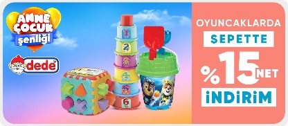 Dede & Art Craft Markalı Oyuncaklarda Sepette Net %15 İndirim
