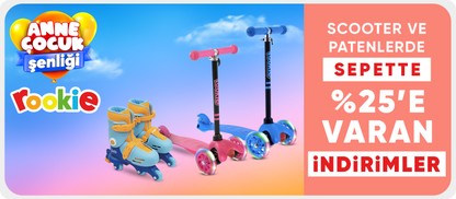 Rookie Scooter ve Patenlerde Sepette Net %25'e Varan İndirim