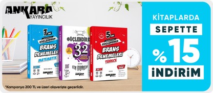 Kitaplarda  sepette %15 indirim