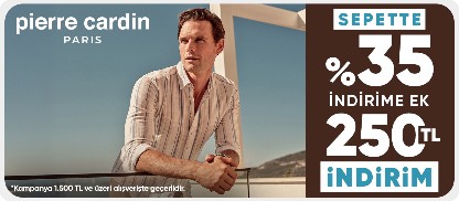 Sepette %35 indirime ek  250 TL indirim