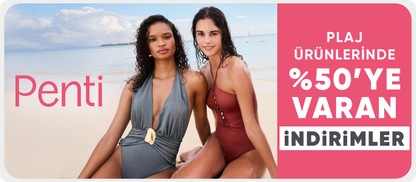 Plaj ürünlerinde  %50'ye varan indirimler