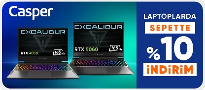 Casper Laptoplarda Sepette %10 İndirim
