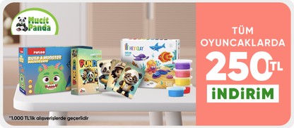 Mucit Panda Mağazasında Tüm Oyuncaklarda 1000 TL'ye 250 TL İndirim