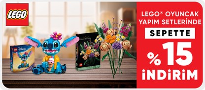 LEGO® Yapım Setlerinde Sepette Net %15 İndirim