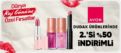 Dudak ürünlerinde  2.'si %50 indirimli