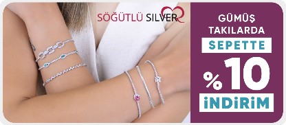 Söğütlü Silver Gümüş Takılarda Sepette %10 İndirim