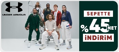 Under Armour ürünlerinde sepette %45 Net İndirim