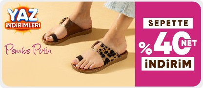 PEMBE POTİN Sepette %40 net indirim