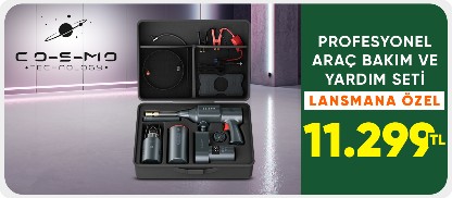 Cosmo Technology Profesyonel Araç Bakım ve Yardım Seti Lansmana Özel 11.299 TL