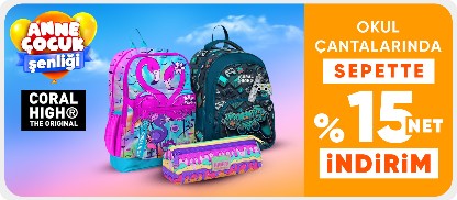 Coral High Okul Sırt Çantalarında Sepette Net %15 İndirim