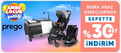Prego Bebek Araç Gereçlerinde Sepette Net %30 İndirim