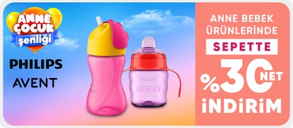 Philips Avent Anne Bebek Ürünlerinde Sepette Net %30 İndirim