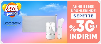 Loobex Anne Bebek Ürünlerinde Sepette Net %30 İndirim