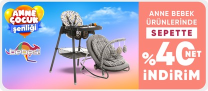 Bebesi Anne Bebek Ürünlerinde Sepette Net %40 İndirim