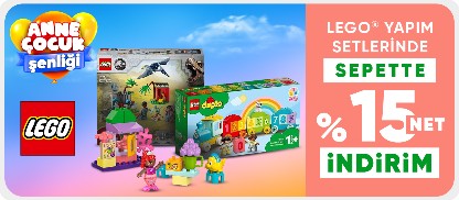 LEGO® Yapım Setlerinde 	Sepette Net %15 İndirim