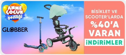 Globber Bisiklet ve Scooterlarda %30'a varan İndirim