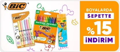 Bic Boyalarda Sepette %15 İndirim