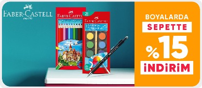 Faber Castell Boyalarda  Sepette %15 İndirim