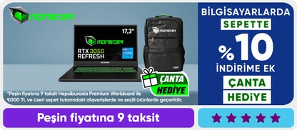 Bilgisayarlarda  sepette %10 indirim