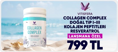Vitisfera Collagen Complex Doğal Tip I-III Çift Hidrolize Kolajen Peptitleri Lansmana Özel 799 TL