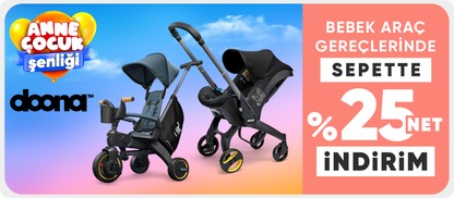  Doona Bebek Araç Gereçlerinde Sepette %25 İndirim