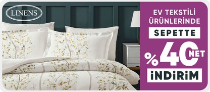 Linens Ürünlerinde Sepette Net %40 İndirim