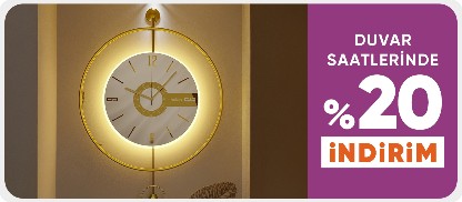 Duvar Saatlerinde %20 İndirim