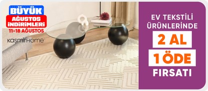 Kaşmir Home ürünlerinde 2 Al 1 Öde