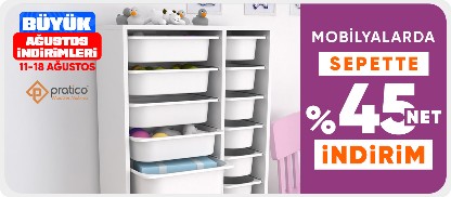 Pratico mobilyalarda Sepette %45 net indirim