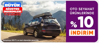 Oto Seyahat Ürünlerinde 300 TL Üzeri Sepette %10 İndirim