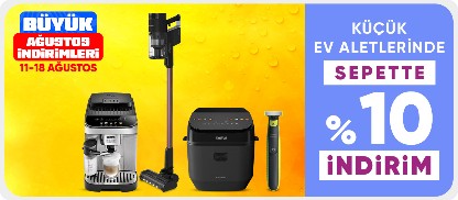 Küçük Ev Aletlerinde Sepette 10% İndirim Fırsatı