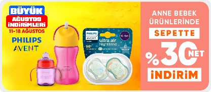 Philips Avent Anne Bebek Ürünlerinde Sepette Net %30 İndirim