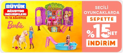 Seçili Barbie Markalı Oyuncaklarda   Sepette Net %15 İndirim