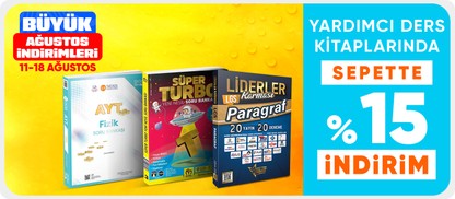 Yardımcı ders kitaplarında  sepette %10 indirim