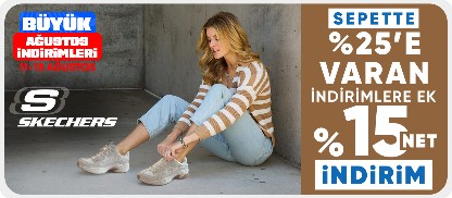 Skechers %25'e varan indirime ek %15 net indirim