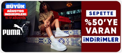 Puma Sepette %50'ye varan indirime ek %15 net indirim 