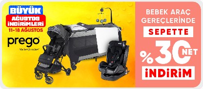 Prego Bebek Araç Gereçlerinde Sepette Net %30 İndirim 
