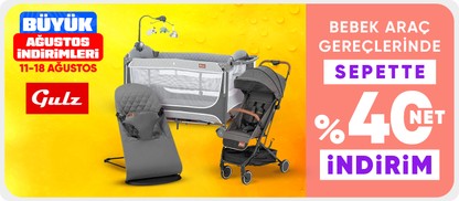 Gulz Bebek Araç GereçlerindeSepette net %40 İndirim
