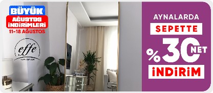 Effe Yapı Dekor aynalarda Sepette %30 net indirim