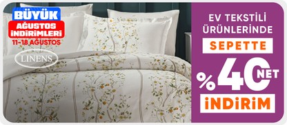 Linens mağazasında Sepette %40 Net İndirim