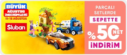 Sluban Markalı Parçalı Setlerde Sepette Net %50 İndirim