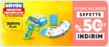 Learning Fun Oyuncaklarda Sepette Net %50 İndirim
