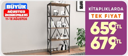 Kitaplıklarda Tek Fiyat 659 TL-679 TL