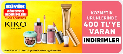 Kozmetik ürünlerinde 400 TL’ye varan indirimler