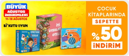 Çocuk kitaplarında sepette %50 indirim