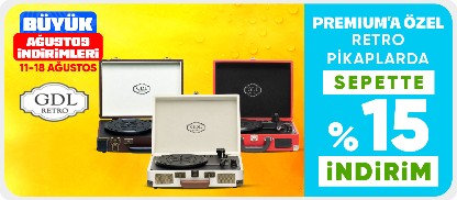 Retro pikaplarda Premium’a özel sepette %15 indirim