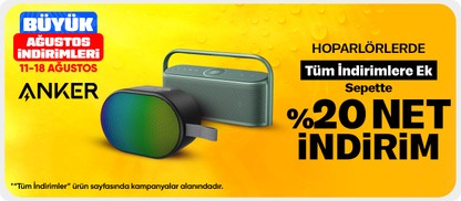 Tüm İndirimlere Ek Anker Hoparlörlerde Sepette %20 İndirim